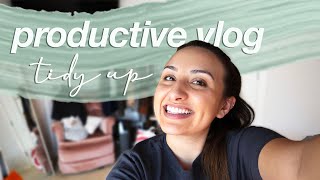 PRODUCTIVE WEEKEND VLOG | tidying up, prepping for the work week
