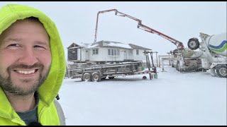 FINALLY Pouring Concrete!  Conditions Are NOT IDEAL?!?  (New Property EP 8)