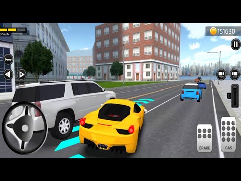 Yellow Sports Car - Parking Frenzy 2.0 3D Game #01- Best Android IOS Games #cargames