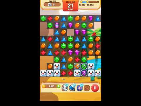 Jewel Match King Level 153 - Walkthrough ( No Booster )