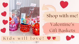 VALENTINE'S DAY SHOP WITH ME | Affordable Kid's Valentine's Day Baskets! | Pieces of Jayde