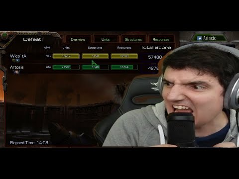 looses 100 dragoons still wins - Artosis Starcraft Remastered