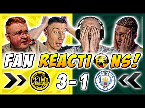 Man City Fans HUMILIATED 😳 Reactions to Bodo Glimt 3-1 Man City | Champions League Fan Reactions