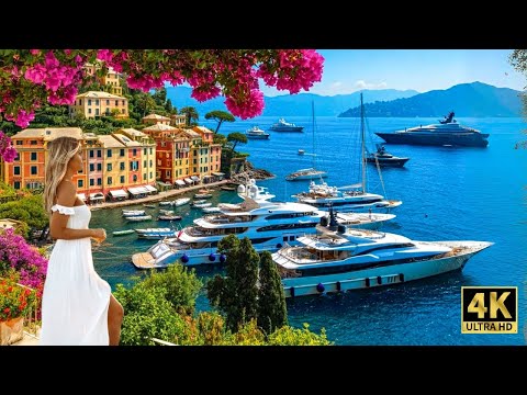 Portofino Walking Tour 🇮🇹 | Most Beautiful Village on the Italian Riviera 4K