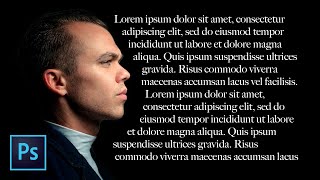 How To Wrap Text Around An Image In Photoshop 2020 Tutorial