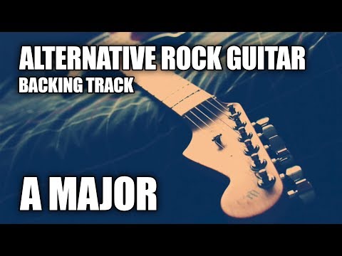 Alternative Rock Guitar Backing Track In A Major