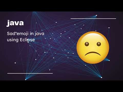 How To Draw Sad Emoji In Java By Using Eclipse Java For Beginners Java Graphics Javaapplet