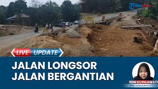 Keseringan Tambal Sulam, Jalan Longsor Batu Piring Masih Proses Perbaikan: Warga Bergantian Melintas