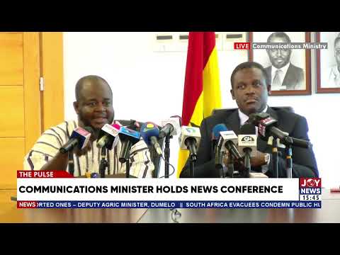 Communications Minister holds news presser: Starter Pack will have 90 channels for GHS50 a month.