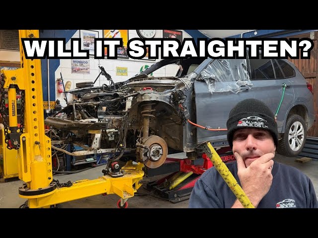 Repairing Chassis Damage On Our Wrecked BMW X1 M From Copart