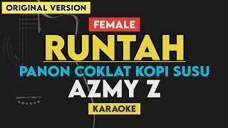 Download lagu Panon Coklat Kopi Susu - RUNTAH (Karaoke) Lirik mp3