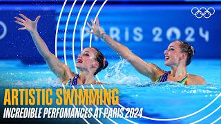 Masterpieces in Artistic Swimming at #Paris2024 🖼️🇫🇷 | Top Moments