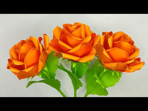 You Won't Believe The BEAUTIFUL Paper Flower Roses I Made