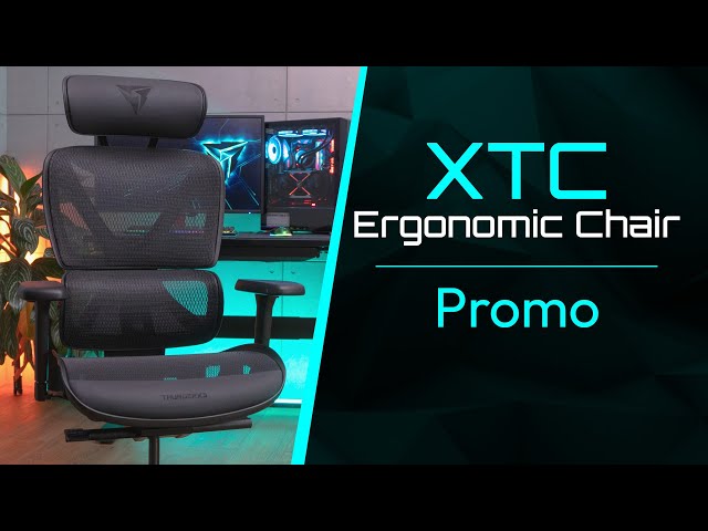 Sedia da gaming ergonomica nera ThunderX3 XTC video