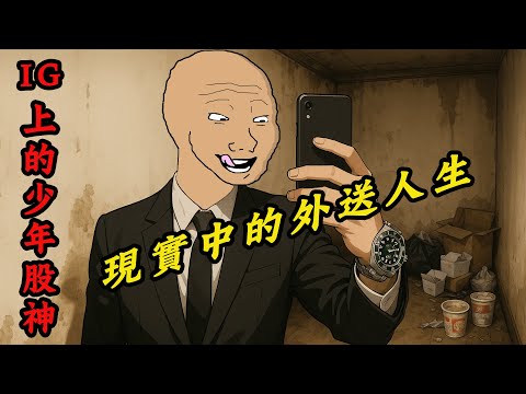 虛榮猴的一生，死要面子活受罪 | IG上的少年股神 | wojak | 動畫 | 精緻窮 | 外送人生 | 虛榮心 | 現實