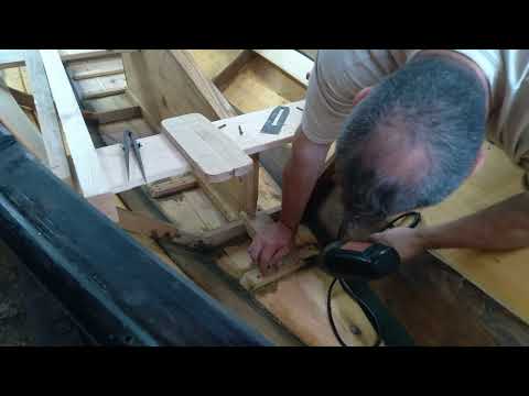 Mast step and partners, how to rig a Alpha Dory.