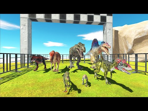 CARNIVORE DINOSAURS SPEED RACE CHAMPIONSHIPS DEATH RUN - Animal Revolt Battle Simulator