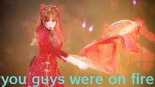 浜崎あゆみ、真っ赤なチャイナドレス姿で熱唱!!