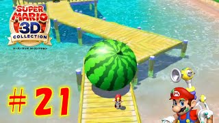 【マリオサンシャイン】スイカまつり おばけスイカコンテスト!を攻略！ニセマリオはまたおまけ【スーパーマリオ3Dコレクション】#21