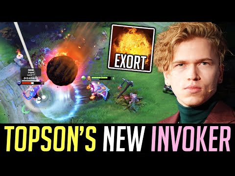 The Other Face of TOPSON's INVOKER - EXORT-QUAS Build DOTA 2