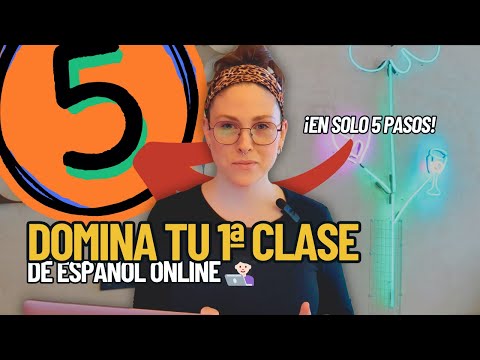 Cómo dar tu primera clase de español online (paso a paso sin liarte)