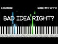 Olivia Rodrigo - bad idea right? - EASY Piano Tutorial