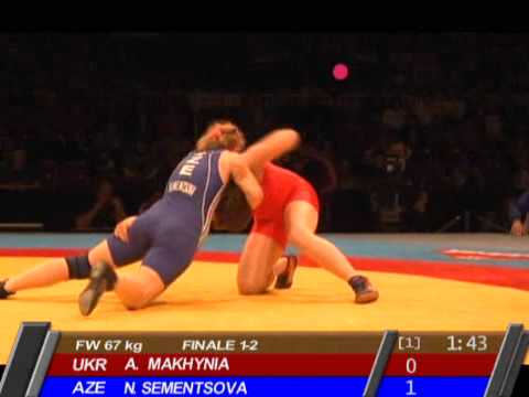 Güləş, Dortmund. Avropa çempionu Nadya Sementsovanın (-67 kq) final görüşü