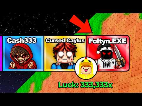 I Found Cursed YouTuber Zones In Kick A Lucky Block...