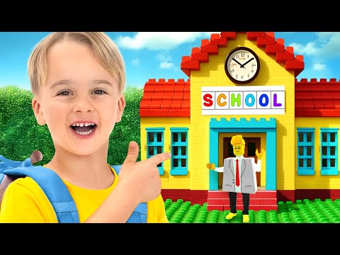 Chris in Lego School - Funny adventures for kids