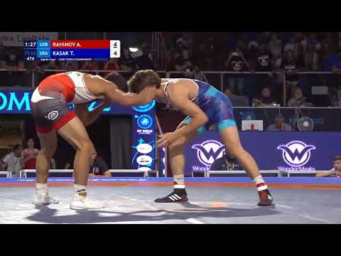 RAHIMOV A. (UZB) VS KASAK T. (USA) | CADET WORLD WRESTLING CHAMPIONSHIP ROMA 2022 |
