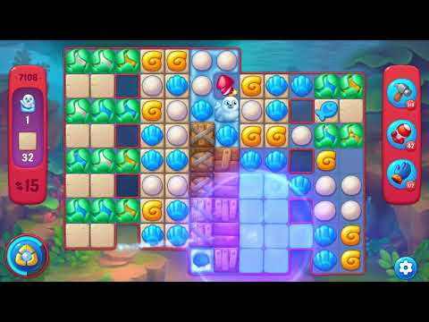 Fishdom 7108 Hard Level - 19 moves - NO BooSTERS