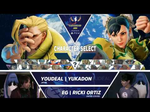 SFV: EG Ricki Ortiz vs YOUDEAL Yukadon - Capcom Cup 2016 Day 1 Top 32 - CPT2016