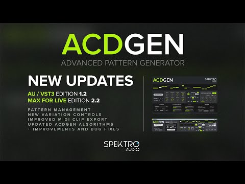 New ACDGEN Updates – Max for Live 2.2 & AU / VST3 1.2