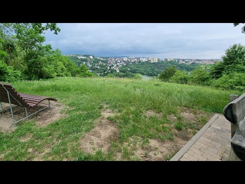 Justus unterwegs auf den Hummelberg von Gerbrunn Naturdenkmal Flürle mit schönen Blick auf Gerbrunn