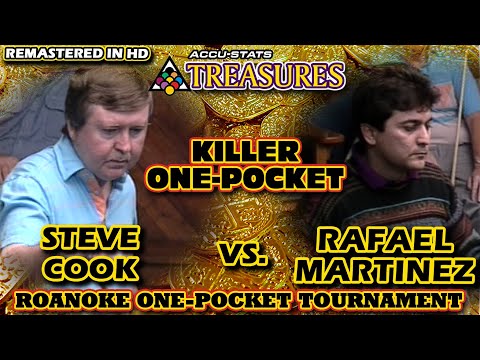 KILLER ONE-POCKET: Steve COOK vs RAFAEL MARTINEZ - THE ROANOKE ONE-POCKET TOURNAMENT 1994