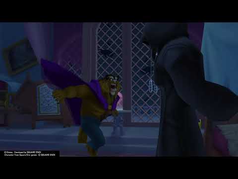 Kingdom Hearts II Final Mix (PS4) Cutscene #116 - The Organization triggers The Beast's Rage