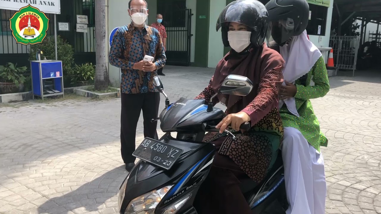 Simulasi SOP Pembelajaran Tatap Muka Terbatas dan Terkendali MAN 3 Sleman Yogyakarta