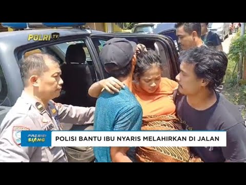 PERSONEL POLSEK PARUNG BANTU IBU NYARIS MELAHIRKAN DI JALAN