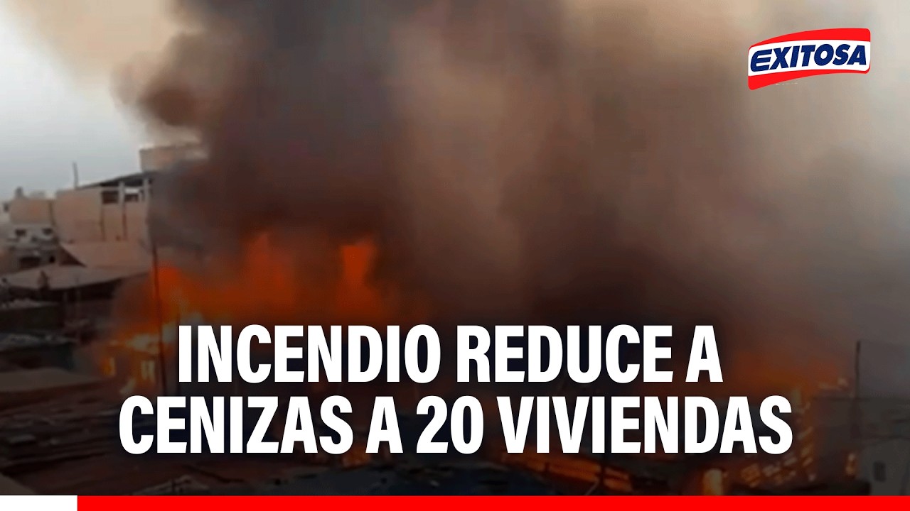 🔴🔵 Más de 70 personas afectas por voraz incendio en Chancay
