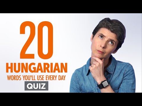 Quiz | 20 Hungarian Words You'll Use Every Day - Basic Vocabulary #42