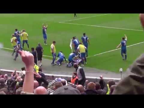 Thomas Bailey Scores For Glossop N E  In The FA Vase Final v North Sheilds
