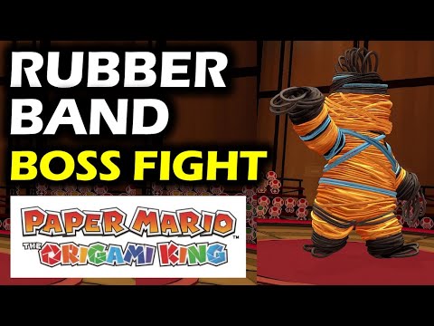 Rubber Band Boss Fight | Tips & Trick | Big Sho' Theater | Paper Mario The Origami King Walkthrough
