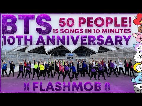 [KPOP IN PUBLIC | ONE TAKE] BTS 10th Anniversary FLASHMOB | 15 SONGS | DANCE COVER