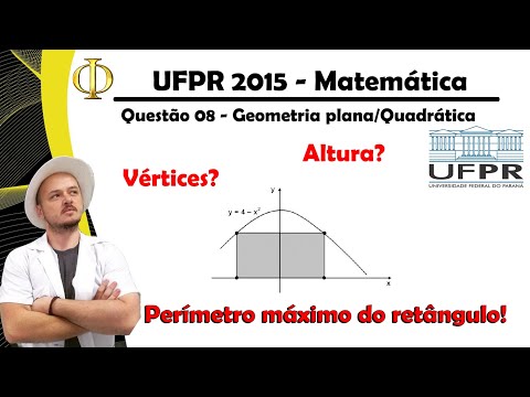 UFPR 2015 - Matemática - Questão 08 - Equação do segundo grau.