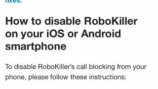 Completely Remove Robokiller Off your Phone!!! 😩