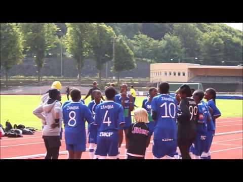 At Gothia Cup 2013,Zambia dance by the Chilulu Girls