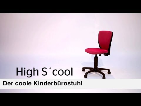 Artikelvideo 1 für Topstar Kinderdrehstuhl High S'cool®, 70570BB20 Stoff rot, Gestell schwarz, Artikelnummer 164850