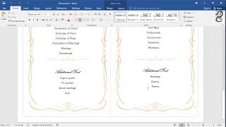 How to Make a Wedding Program in Word