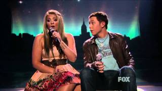 true HD Lauren Alaina & Scotty McCreery duet "Up on the Roof" - American Idol 2011 (Apr 27)