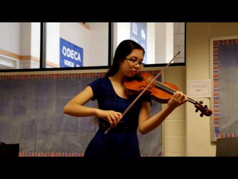 Bach, Allemande and Courante from Partita D minor for the violin solo